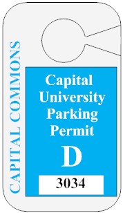 2024-2025 Fall/Spring/Summer "D" Student Parking Permit - D (for students living at the CAPITAL COMMONS)